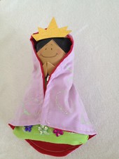 Virgen Lila y Verde